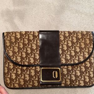 Dior Brown and Black Clutch